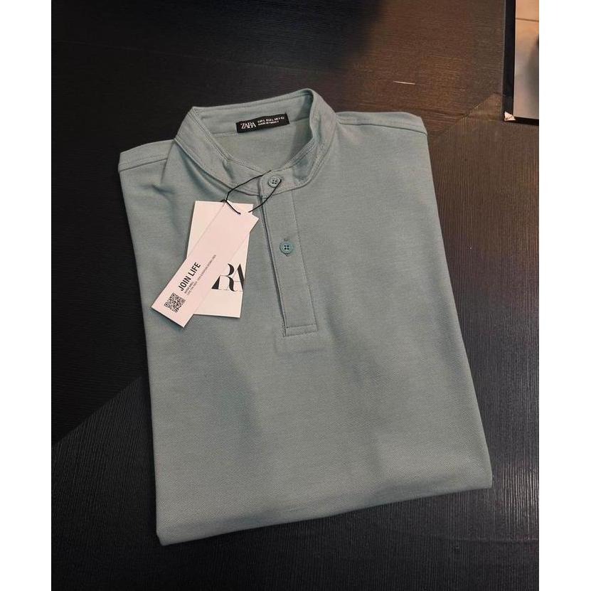 DF342>> kaos kerah Z4R4 pria/kaos kerah shanghai dewasa /baju pria terlaris