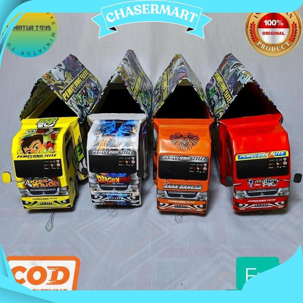 Promo Miniatur Truk Murah Truk Oleng Lampu Terpal Bisa Belok Mainan Anak Tawakal Putih 5 Kado Ulang 