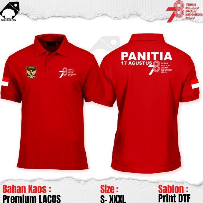 DV83 }} POLO SHIRT HUT RI KE 78 - KAOS KERAH HUT RI 78 - KAOS KEMERDEKAAN 1