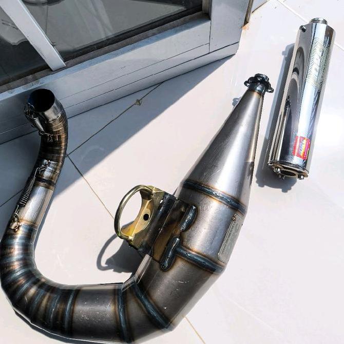 KNALPOT RACING VESPA DRC VICTORY BUANG KIRI GALVANIS Original