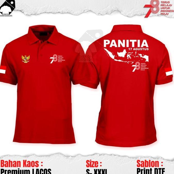 DI7 - POLO SHIRT HUT RI KE 78 - KAOS KERAH HUT RI 78 - KAOS KEMERDEKAAN 2