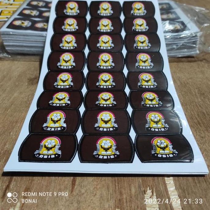 STICKER KEPALA GESPER SEKOLAH / LOGO IKAT PINGGANG SEKOLAH ( PER 2 LUSIN )