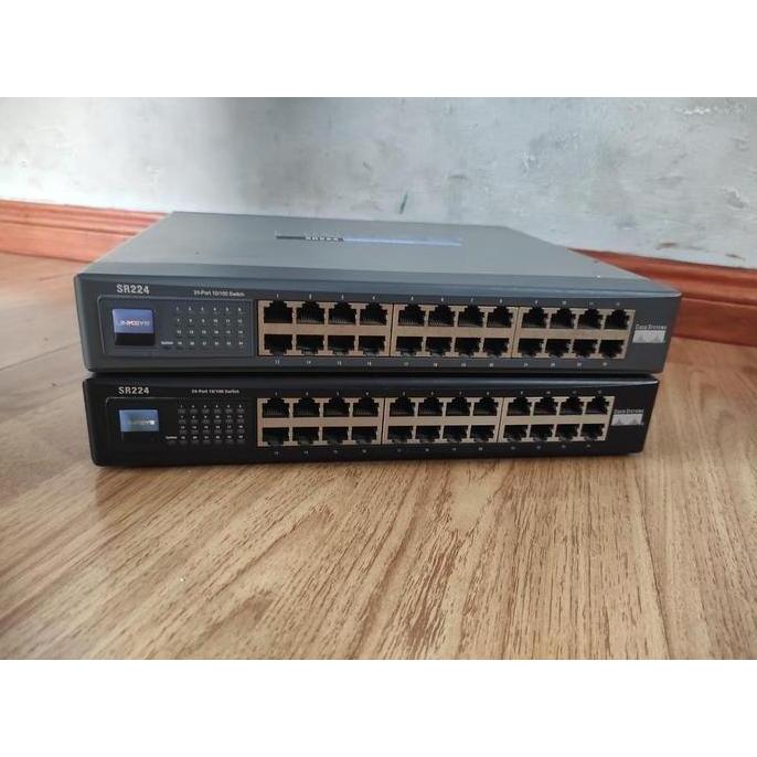 Linksys SR224 24-Port 10/100 Network Switch Fast Ethernet SR224 Grosir Termurah