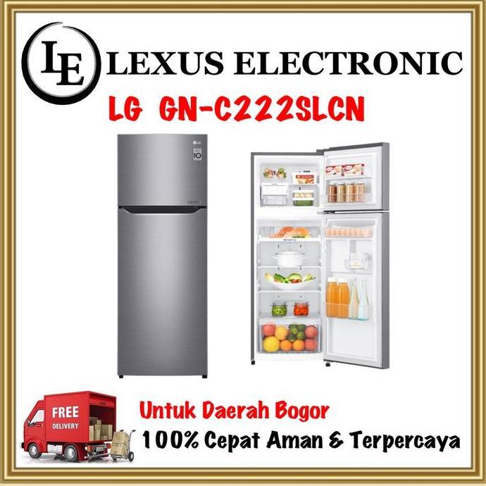 TERLARIS - LG GN-C222SLCN GNC222SLCN GNC222 KULKAS LG 2 PINTU KULKAS INVERTER LG