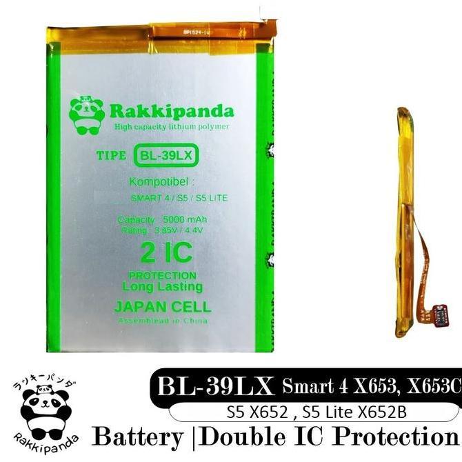 TERMURAH - Rakkipanda BL-39LX for Baterai Infinix Smart 4 X653 X653C BL39LX Double IC Protection