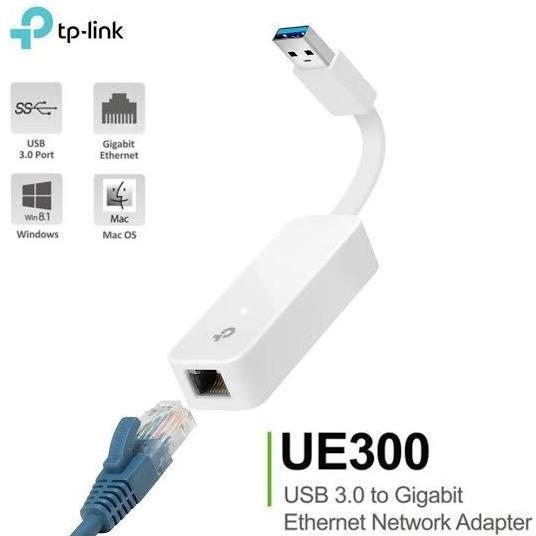TERBARU - TP-LINK UE300 Converter USB to LAN for PC Laptop , link ue 300 tplink