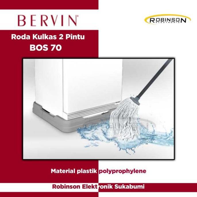 Roda kulkas 2pintu Bervin BOS 70