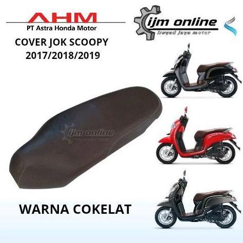 DF215>> cover jok scoopy esp 2017/2019 kulit jok motor scoopy donat