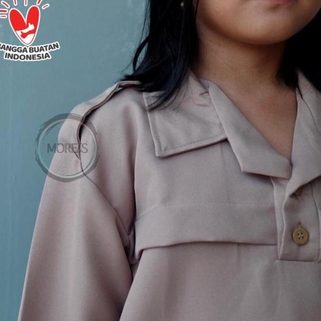 ''Salle" Seragam Pramuka Siaga Panjang Bahan Rapilo/Laricci Perempuan Termurah