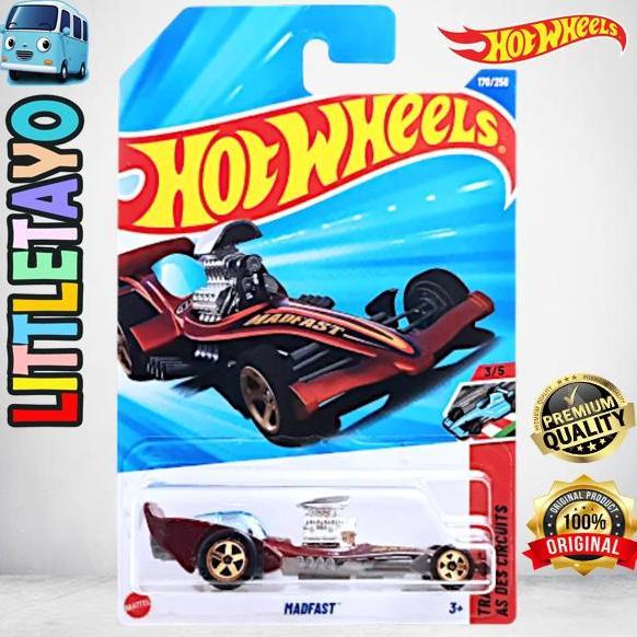 HOTWHEELS MADFAST 2023 HIJAU TOSCA - MAD FAST TRACK ACES RACE BALAP