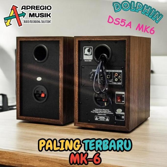 Dolphin Sound speaker monitoring DS5 A DS5A MK6 MK-6 Flat monitor speaker paling terbaru 5 inch - DS