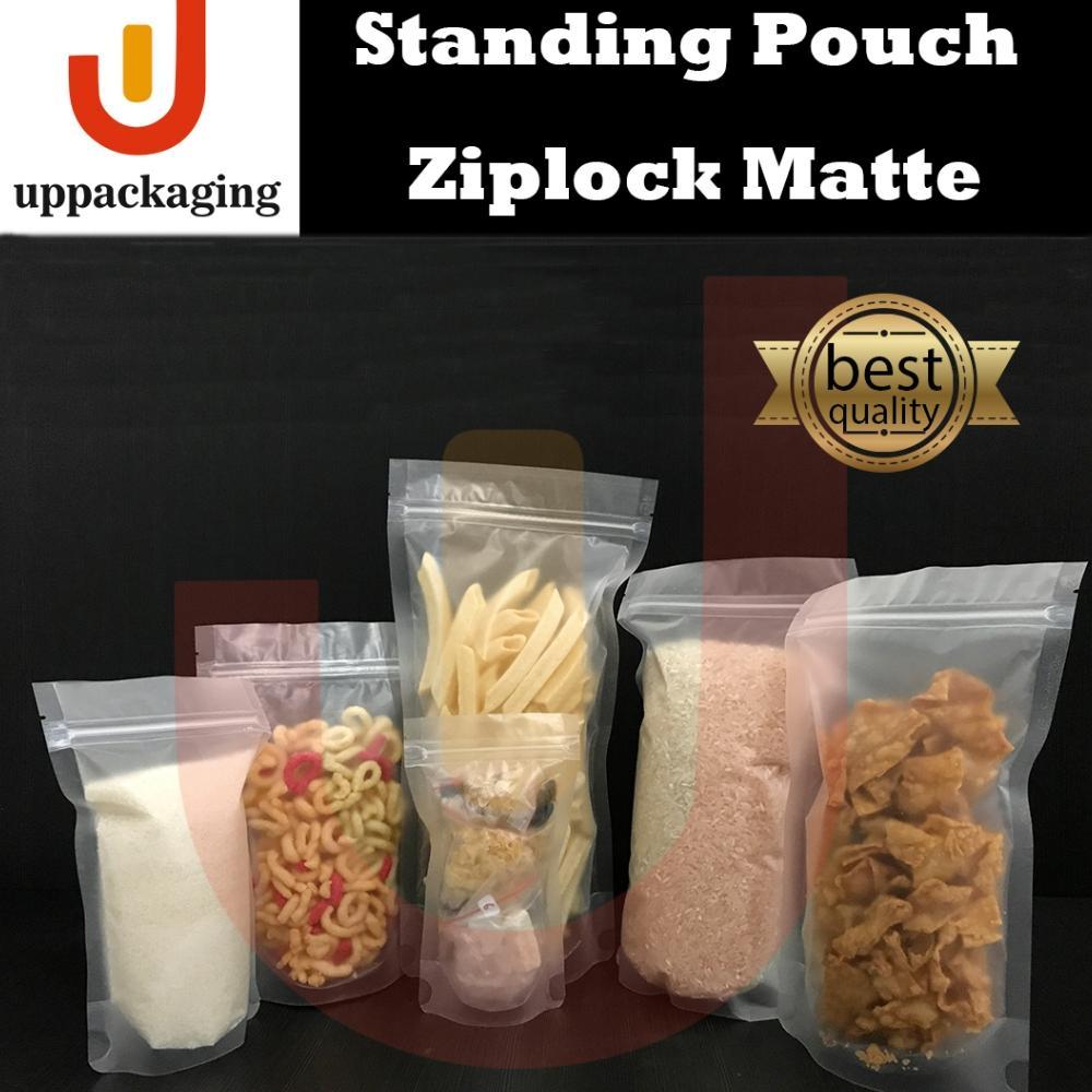 Bisa Cod Standing Pouch Ziplock Matte Doff Plastik ||