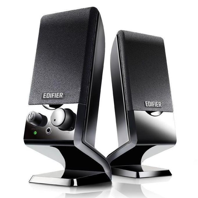 Multimedia Stereo Active Speaker 2.0, 2 Satellite Speaker dengan Koneksi USB & 3.5mm Suara Jernih un