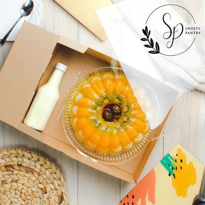 Dus Box Pudding Packaging Kotak kue Puding Sekat Window mika