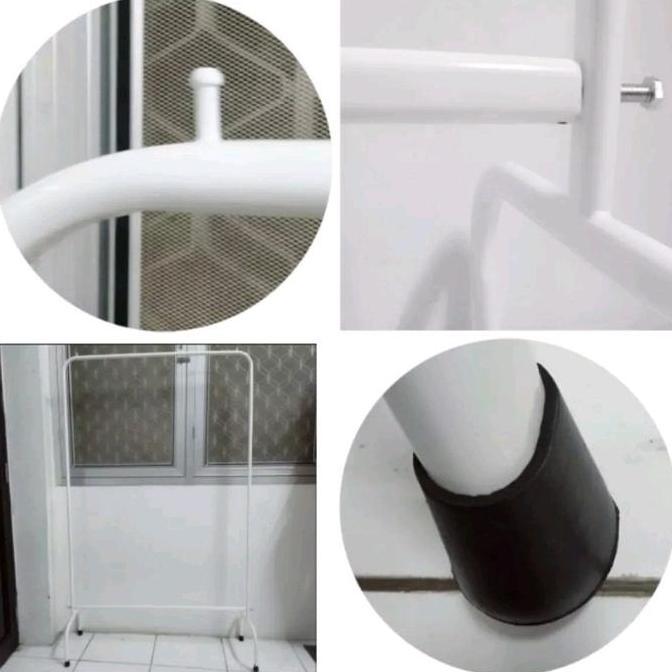 COD gawang baju minimalis model mulig 100 cm Besi Gantungan Pipa BESI