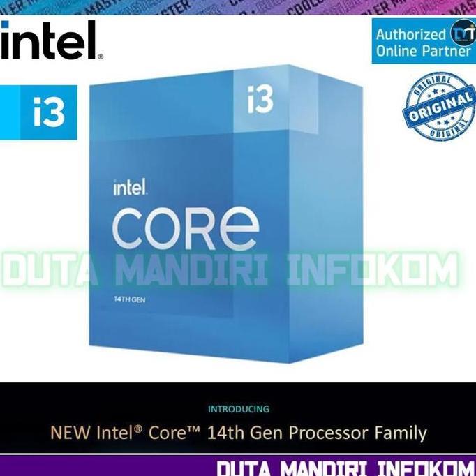 TERBARU Processor Intel Core i3 14100 14100F 14100K - Socket LGA 1700