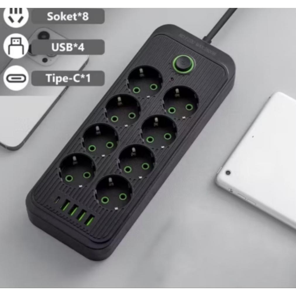 stop kontak usb kabel sebaguna panjang kabel 2 mt / stop kontak serbaguna/ colokan listrik Stop Kont