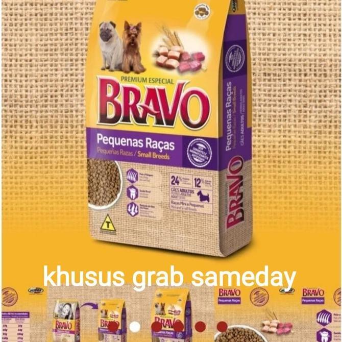 HARGA DISC - BRAVO DOG FOOD SMALL BREED PREMIUM SPESIAL 20 KG MAKANAN ANJING sameda