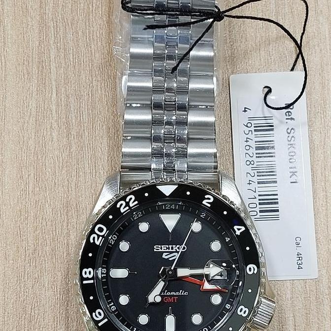 Jam Tangan Seiko 5 Sports SSK001K1 Automatic GMT SKX Black Dial Ssk001