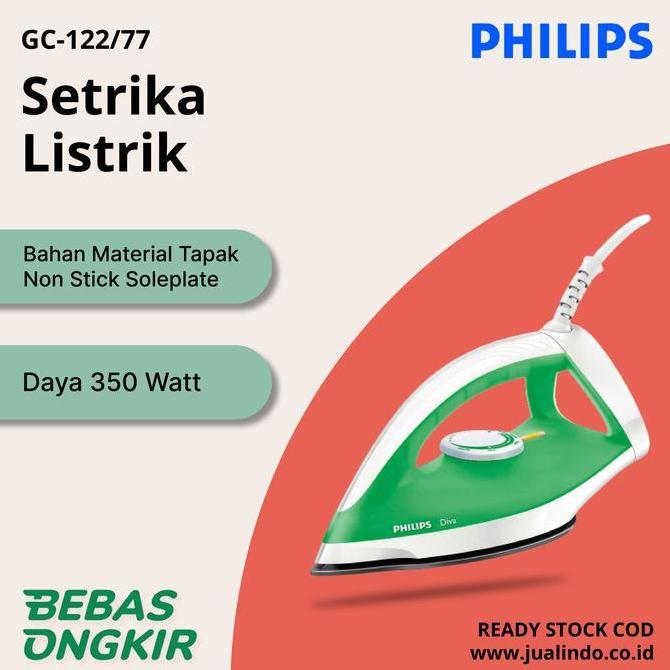 Setrika Listrik Iron Philips GC122/77 / GC-122/77 Produk