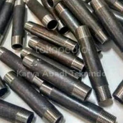 Pipa Nepel Besi Drat 12 Inch Pipa Nepel Carbon Steel P.100Cm