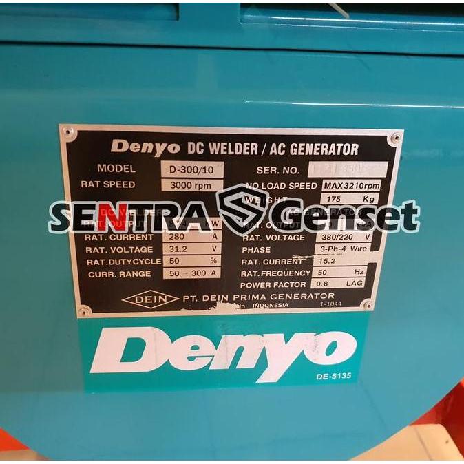 Genset Las 300 Ampere. Yanmar Denyo Kualitas Terbaik Harga Termurah