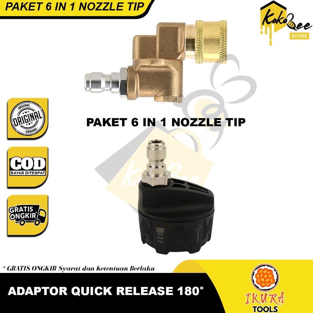 Nozzle adaptor jet cleaner high pressure 180 quick release adapter quick release foam lance jet clea