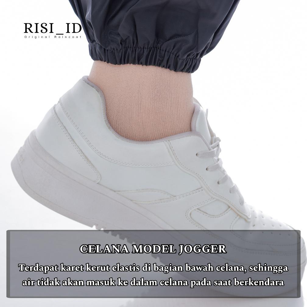 Jas Hujan Setelan Celana karet Bawah Pria wanita Tebal Premium Anti rembes Bahan Karet pvc Jas Hujan