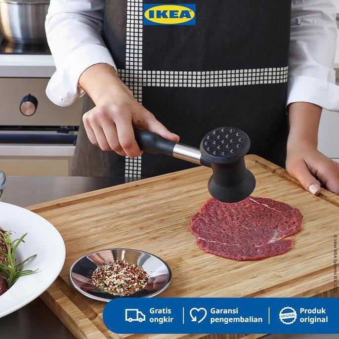 Ikea 365+ Vardefullo Pemukul Daging Hitam Plastik Ayam Gagang