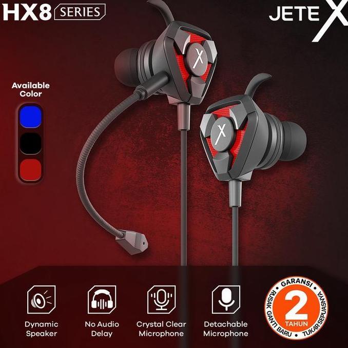 JETE HX8 Headset Gaming Mic Earphone Gaming JETEX HX8 - Garansi 2Tahun