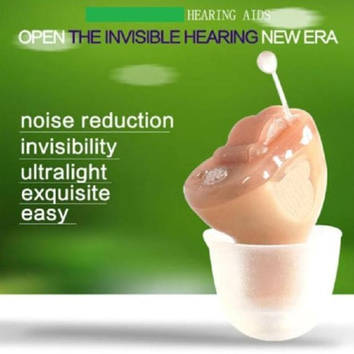 Mini Invisible Kecil Alat Bantu Dengar Pendengaran Telinga Kiri