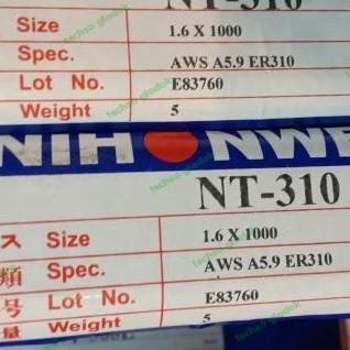 Promo Nihonweld Nt-310 Kawat Las Stainless High Temp 310 Cod