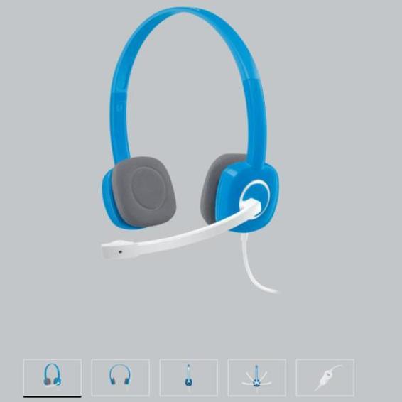 Logitech H150 STEREO HEADSET Headset komputer PC Laptop