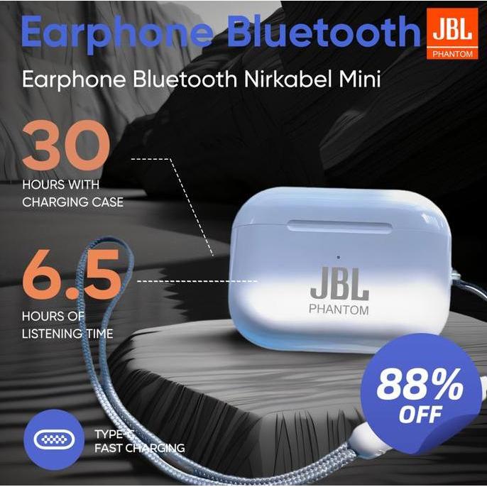 JBL Phantom M33 Headset Gaming Kompetitif Edisi Baru - Baterai Tahan Lama, Dual Mikrofon, Bass Ngeba