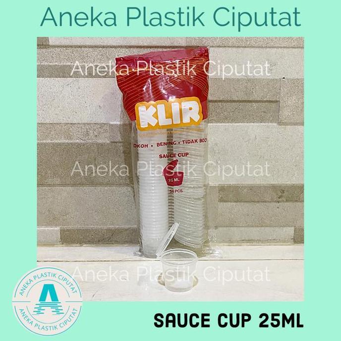 Thinwall sauce cup 25ml Klir