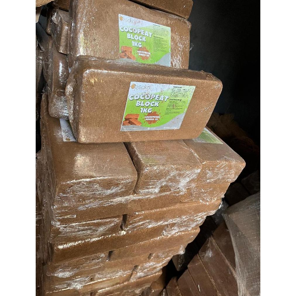 Promo Cod Oesaka Cocopeat Block 1 Kg Kualitas Super - Super Mengembang Media Tanam Siap Pakai ...