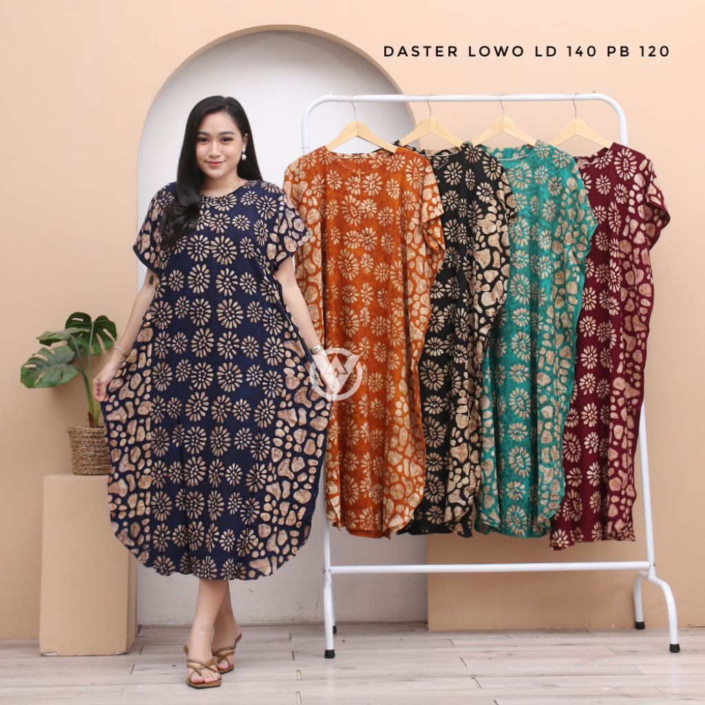 Daster Lowo Jumbo Bahan Rayon Santung Super Halus Ld 140 Lengan Pendek Busui Friendly Bumil Terbaru 