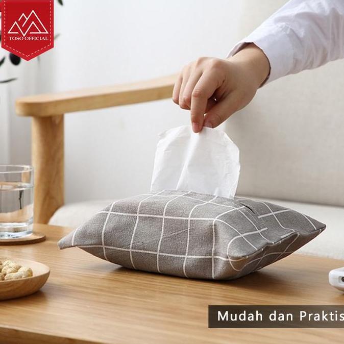 Kantong Kain Tissue Tempat Tissue Sarung Tempat Cover Tisu Kain Motif
