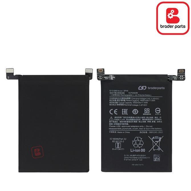 BraderParts Baterai Battery Batre  untuk model Xmi Pco F4 5G | K40S BP49