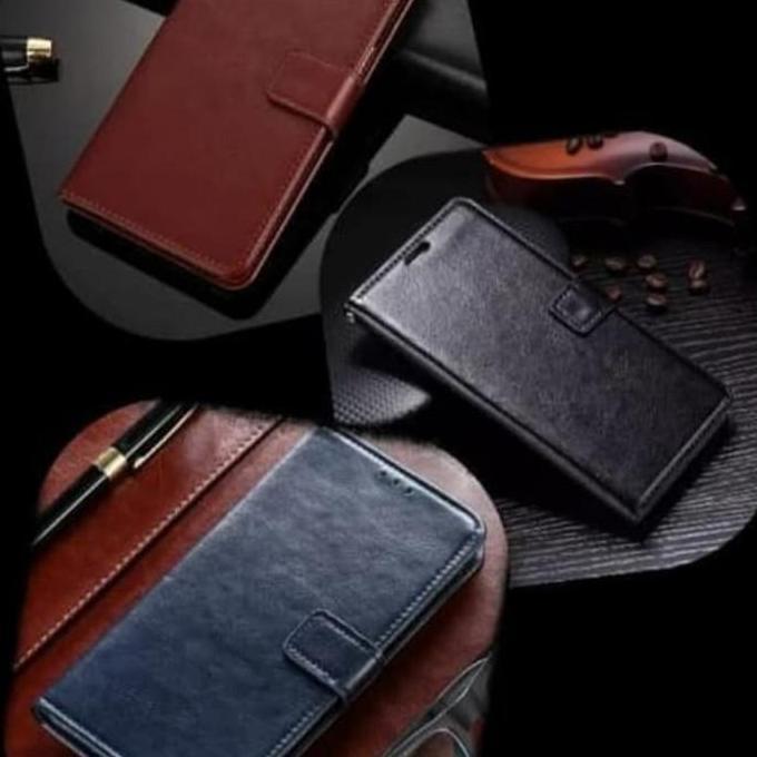 DE2 - Case Vivo Y33s Flip case Leather Flip cover Wallet Kulit Vivo Y 33s