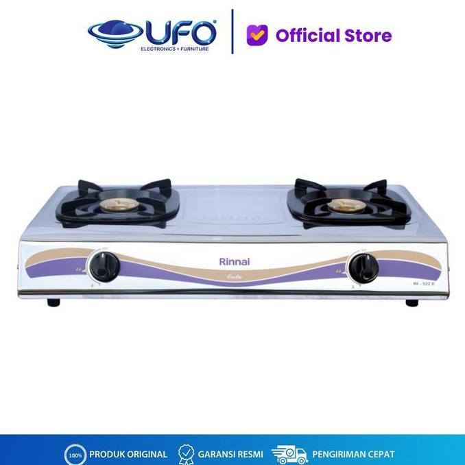 Rinnai Kompor Gas Dua Tungku Ri-522E | Ri522E
