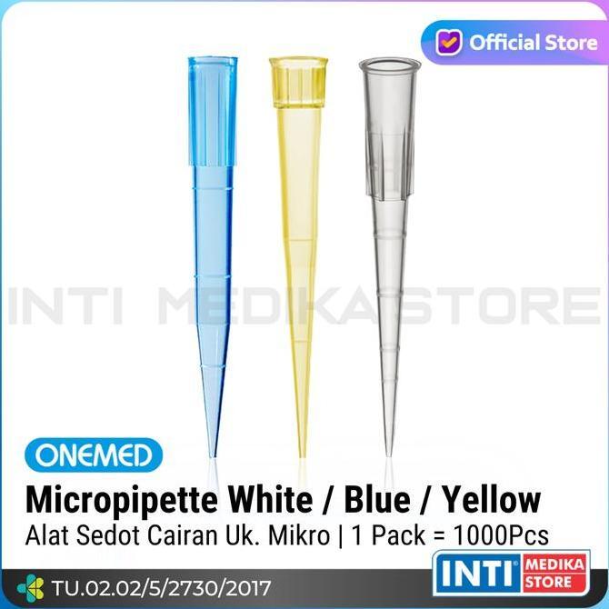 Onemed - Micropipette White / Yellow / Blue Tip | Mikropipet Tip