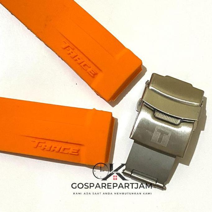 DE12 >> Strap Tali Jam Tangan Karet Rubber Premium Untuk Tissot T Race Moto Gp