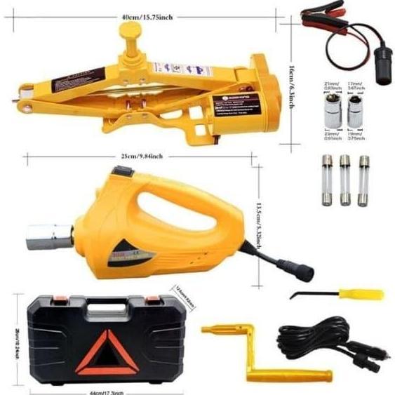DONGKRAK ELEKTRIK / ELECTRIC CAR JACK 2TON Set Pembuka Baut