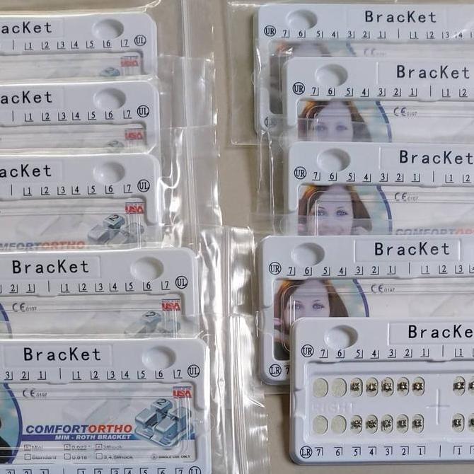 Braket Comfort 10 Set Mini Roth Slot 022 / Bracket / Behel Gigi Kualitas Terbaik Harga Termurah