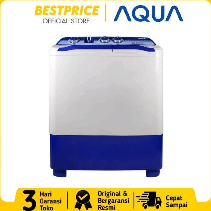 TERMURAH - MESIN CUCI 2 TABUNG 7KG AQUA QW-781XT QW781XT HIJAB MODE GARANSI RESMI