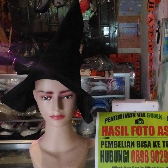 TOPI SIHIR WITCH HAT TOPI PENYIHIR KOSTUM NENEK SIHIR