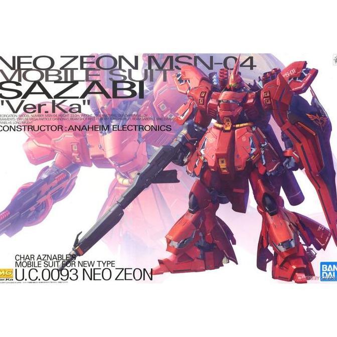 Bandai original MG 1/100 Gundam Sazabi Ver.ka