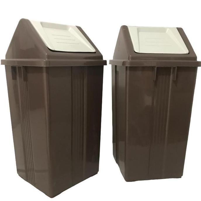 Bogoplaza Tong Sampah Aesthetic Besar Tong Sampah Besar 42L /Keranjang Sampah Plastik Jumbo+Tutup/To