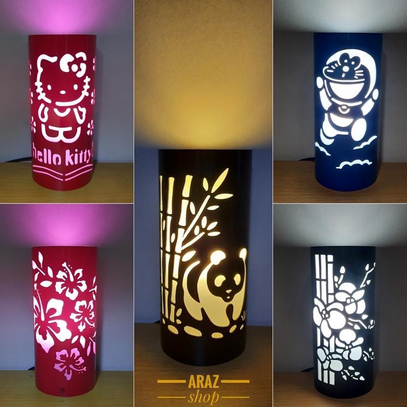 Paling Dicari Lampu Hias Ukir Tidur LED Dinding Meja Bambu Bunga Handmade Kado Unik Hadiah Dekorasi 